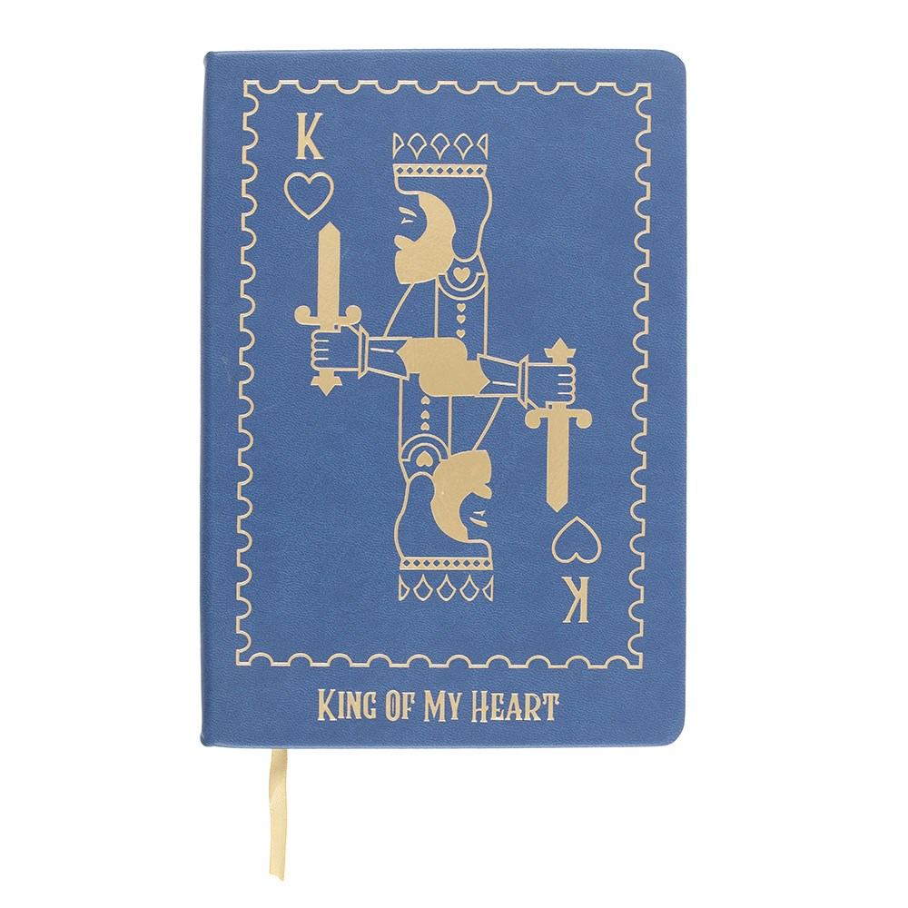 Something Different - King of My Heart Playing Card A5 Notitieboek - Multicolours